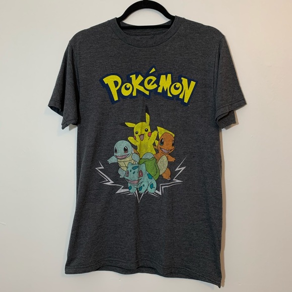 Pokemon Tops - Pokémon Unisex Grey Shirt